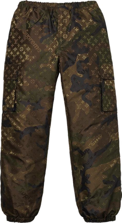 louis vuitton track pants camo.